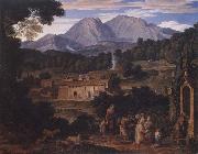 Joseph Anton Koch Monastery of San Francesco di Civitella oil painting artist